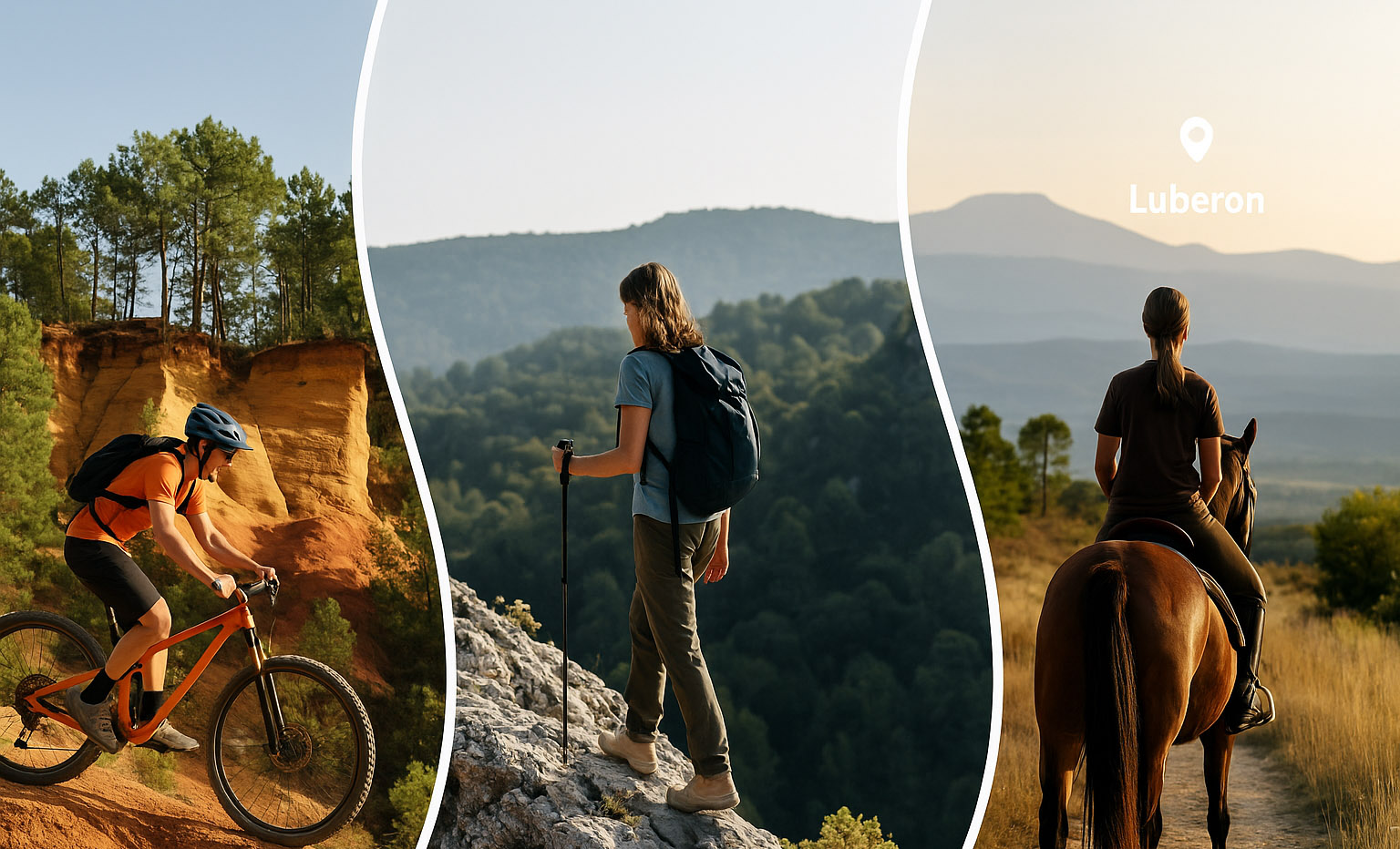 Activités de plein air et loisirs au cœur des paysages du Luberon
