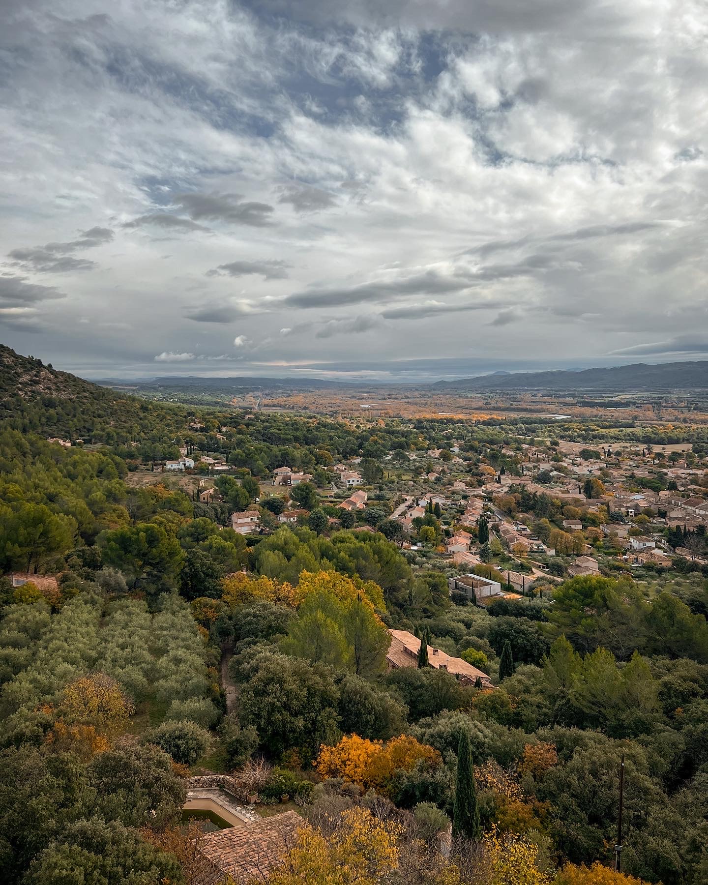 Vue sur la plaine de Mérindol