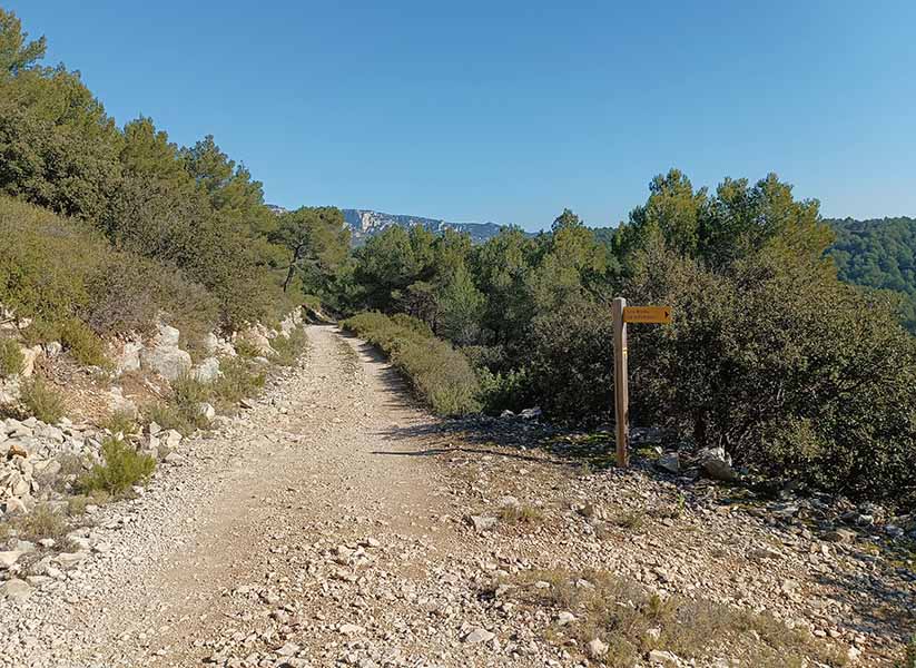 Sentier du Trou du Rat à Cheval-Blanc, paysages sauvages du Petit Luberon
