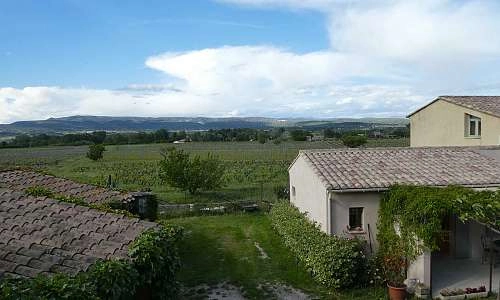 Les Biguières - Le studio: vue depuis la terrasse