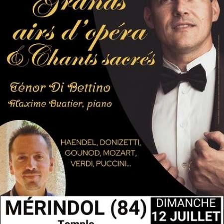 Grands Airs d'Opéra et Chants Sacrés - Concert avec le Ténor Di Bettino