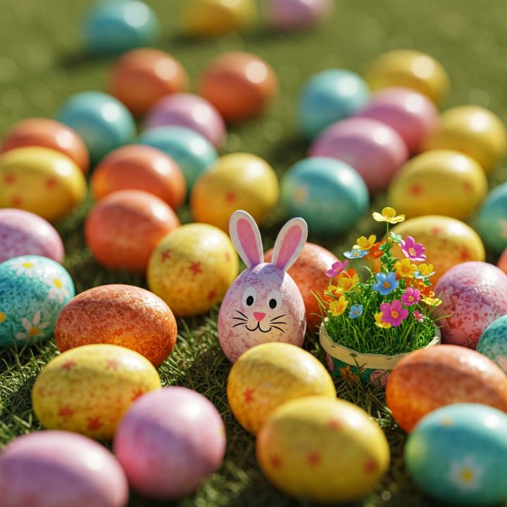 Oeufs de pâques en chocolat