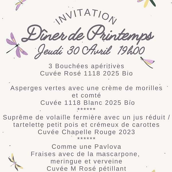 Dîner de Printemps au Château Saint-Pierre de Mejans