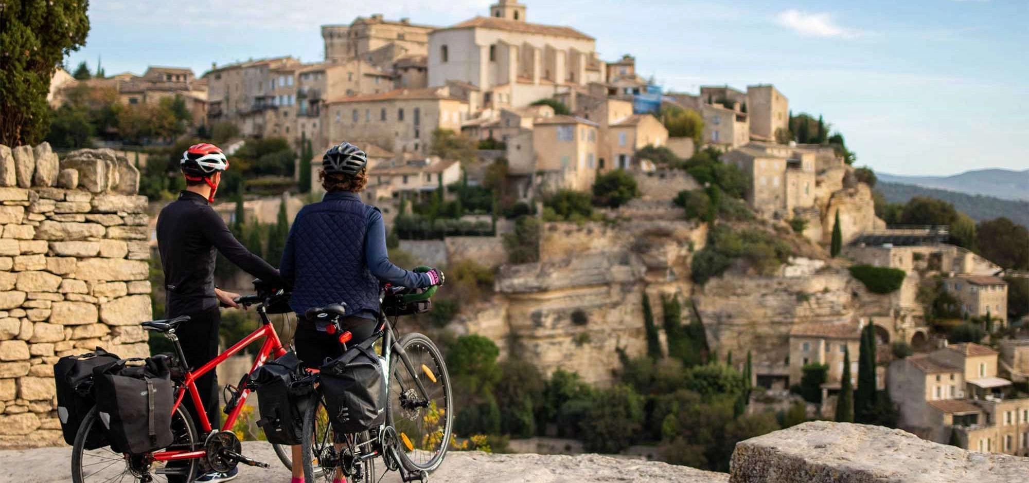Gordes à vélo