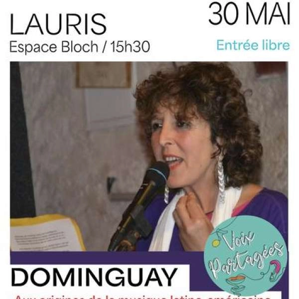 Conférence chantée avec Dominguay à Lauris