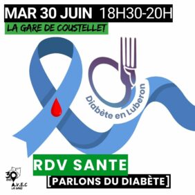 Affiche du RDV Santé à La Gare de Coustellet