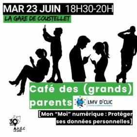 Affiche du Café des grands-parents par LMV D’CLIC à La Gare de Coustellet