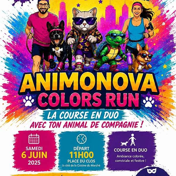 Animonova Colors Run à Cavaillon