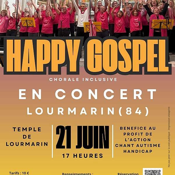 Concert de gospel à Lourmarin