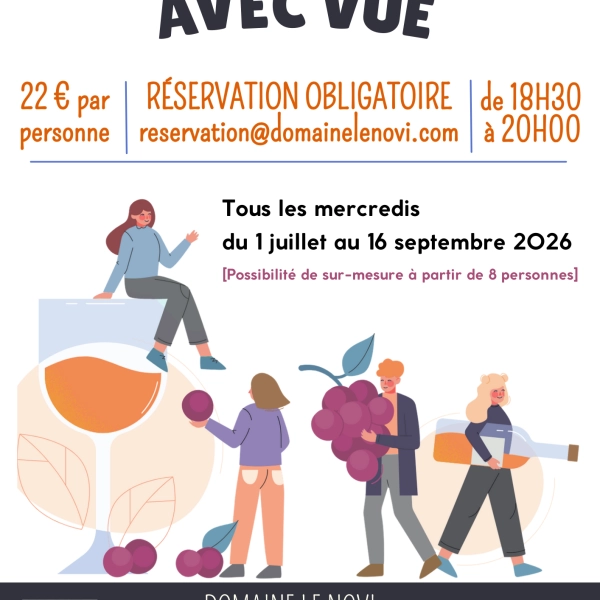 Apéro avec Vue  au Domaine Le Novi à La Tour d'Aigues