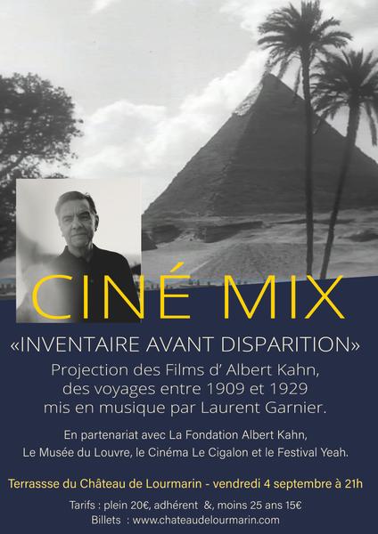 Affiche du Ciné mix Inventaire avant disparition au Château de Lourmarin