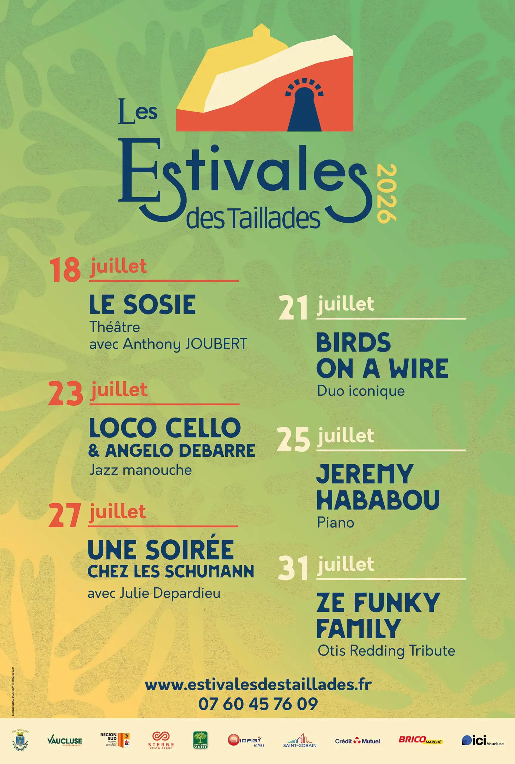 Affiche des Estivales des Taillades 2026 en Luberon