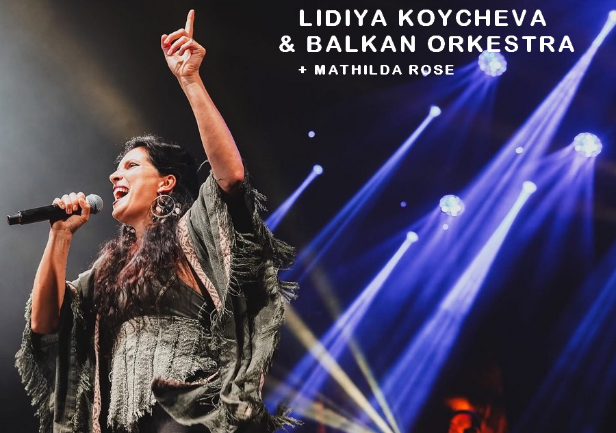 Lidiya Koycheva & Balkan Orkestra et Mathilda Rose au Festival de Robion Affiche du concert Lidiya Koycheva & Balkan Orkestra et Mathilda Rose au Festival de Robion