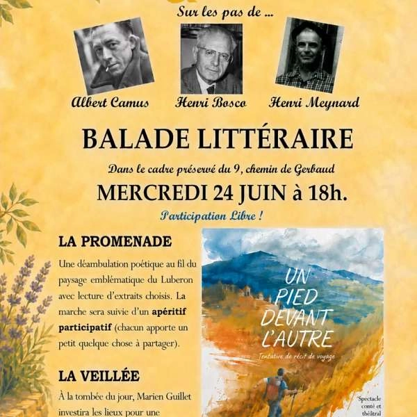 Balade littéraire à Lourmarin