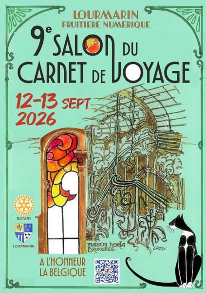 Affiche du Salon du Carnet de Voyage de Lourmarin 2026