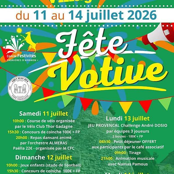 Fête votive à Cabrières d'Avignon