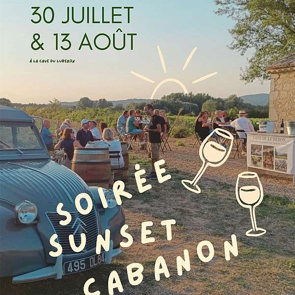 Soirée Sunset Cabanon à la Cave du Luberon