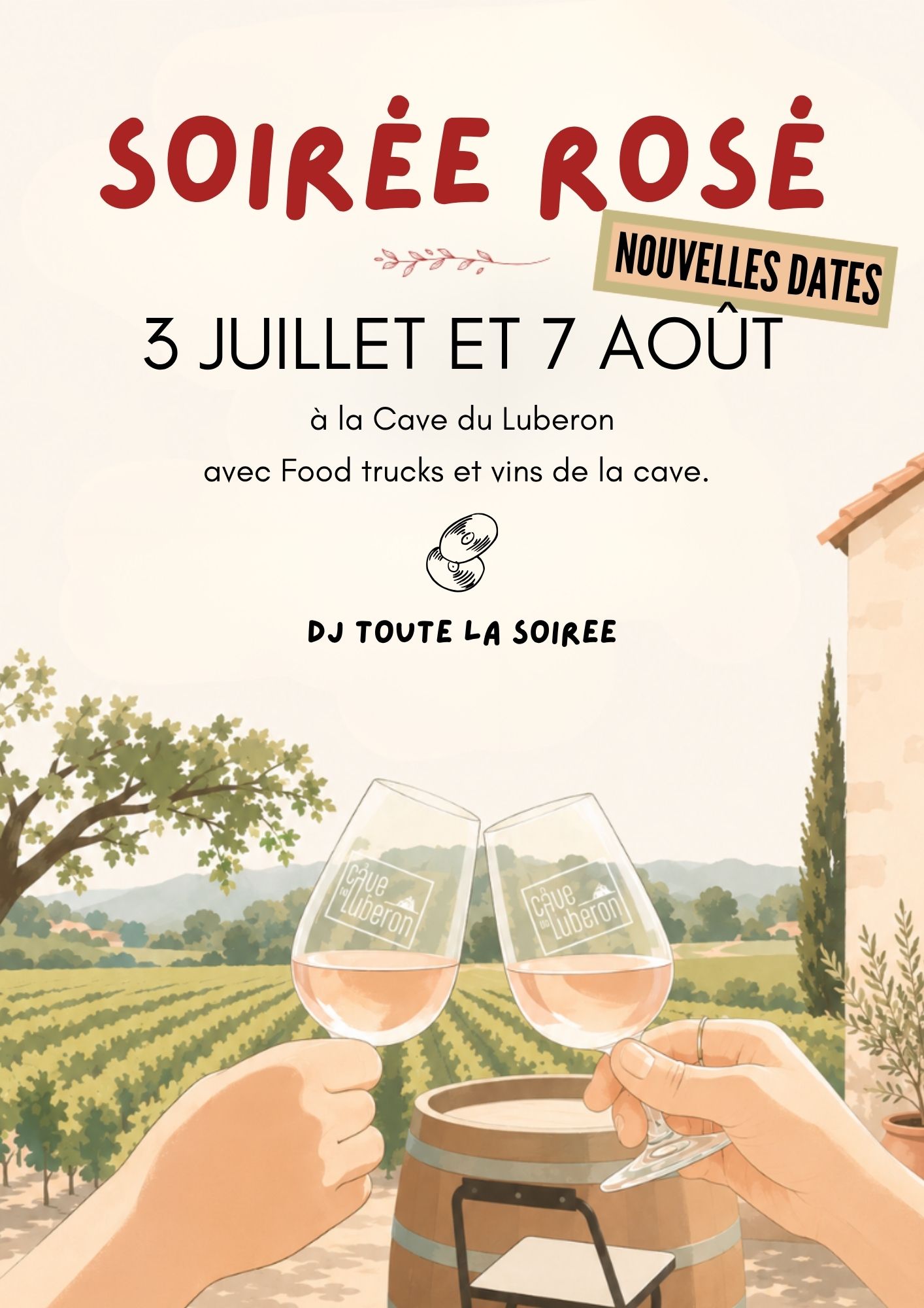 Soirée rosé à la Cave du Luberon à Maubec Affiche de la Soirée rosé à la Cave du Luberon à Maubec