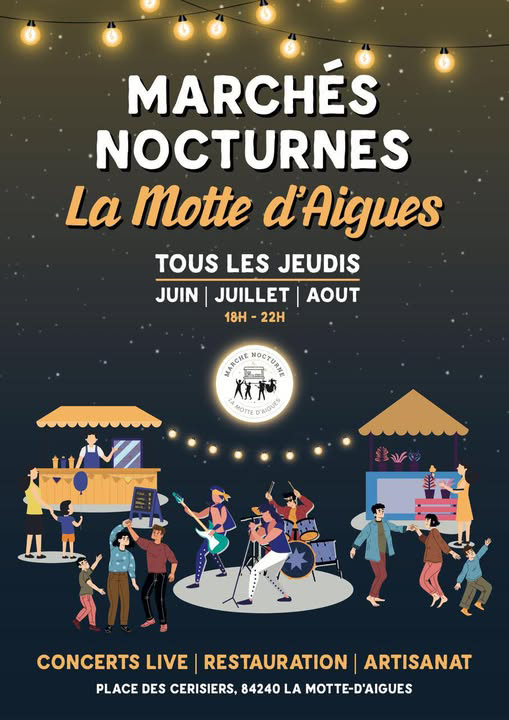 Marché Nocturne de La Motte-d’Aigues
