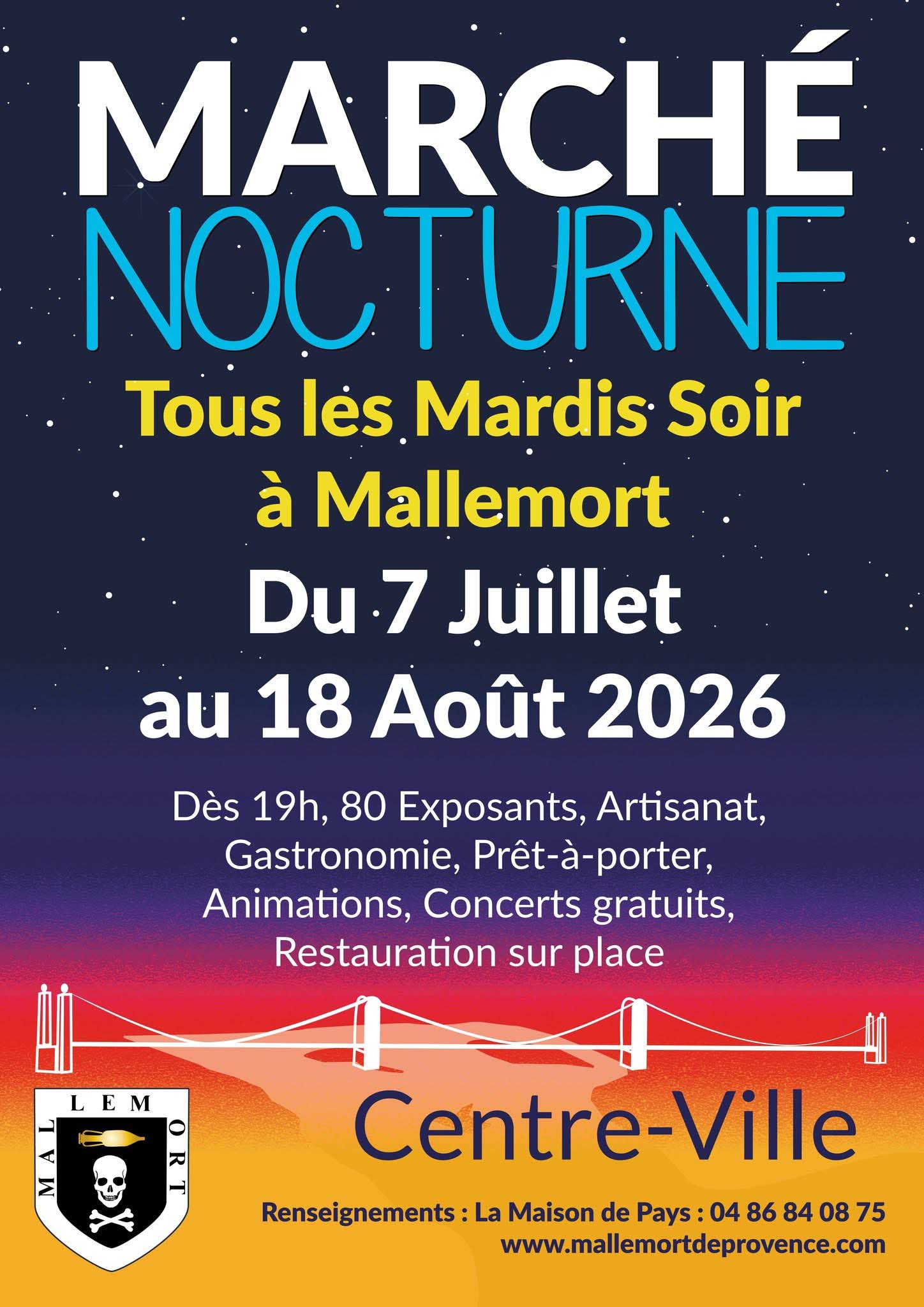Marché Nocturne de Mallemort de Provence