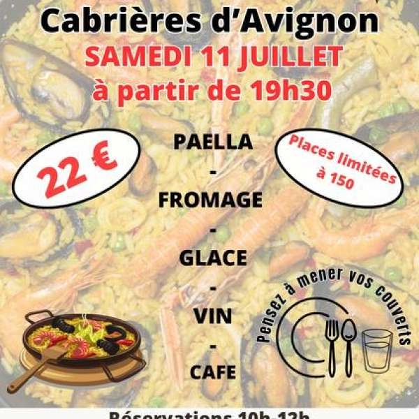 Repas fête votive à Cabrières-d’Avignon