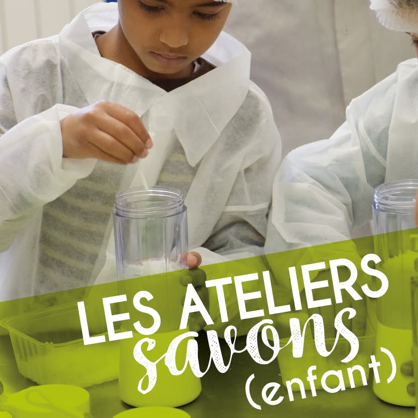 Atelier enfant pour fabriquer son gel douche chez Aroma'Plantes