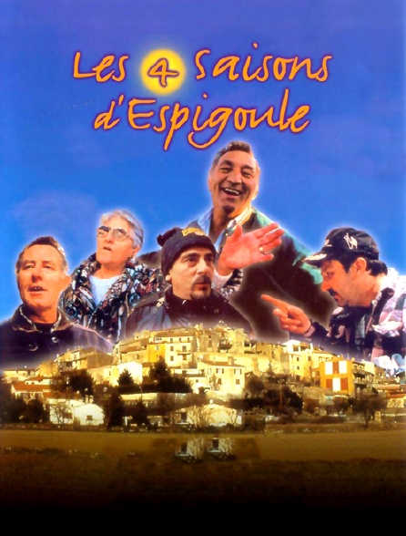 Affiche de la projection en plein air du film Les Quatre Saisons d’Espigoule à Lourmarin