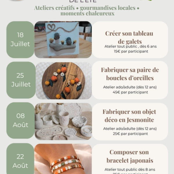 Les Ateliers de l'été - avec Woods Life Atelier
