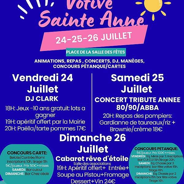 Fête votive de Sainte Anne