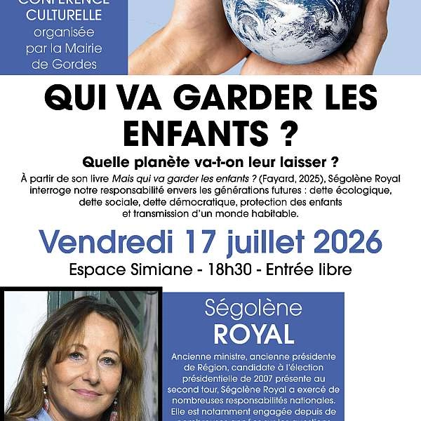 Conférence de Ségolène Royal : Qui va garder les enfants ?
