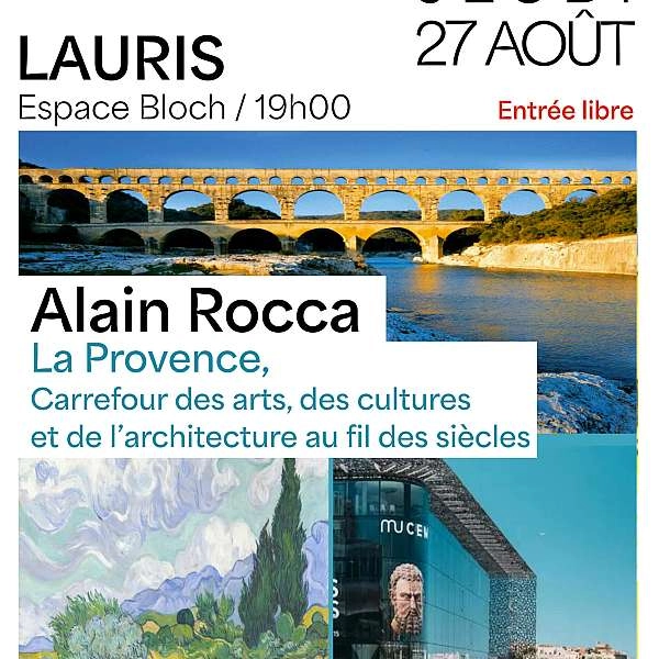 Conférence sur la Provence avec Alain Rocca à Lauris