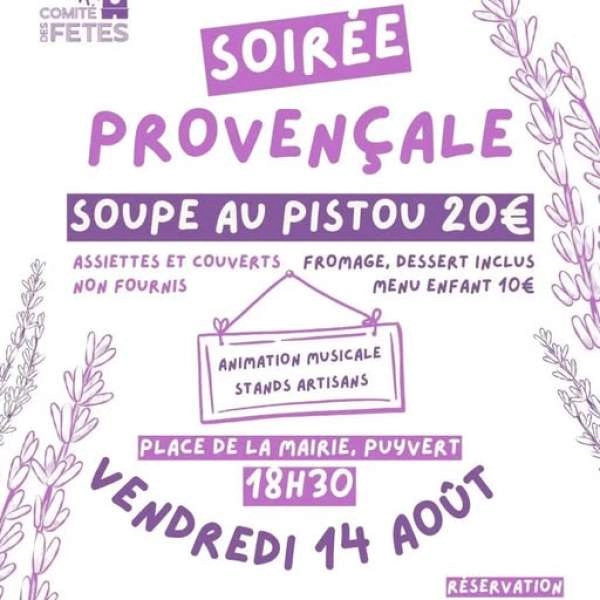 Soirée provençale à Puyvert