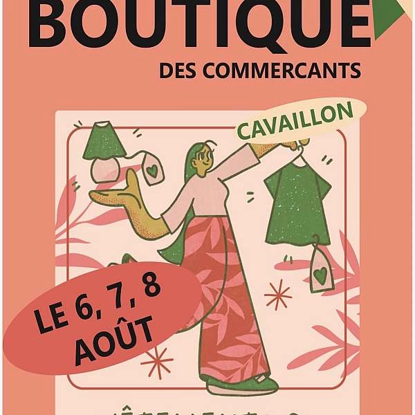 Vide boutique des commerçants de Cavaillon