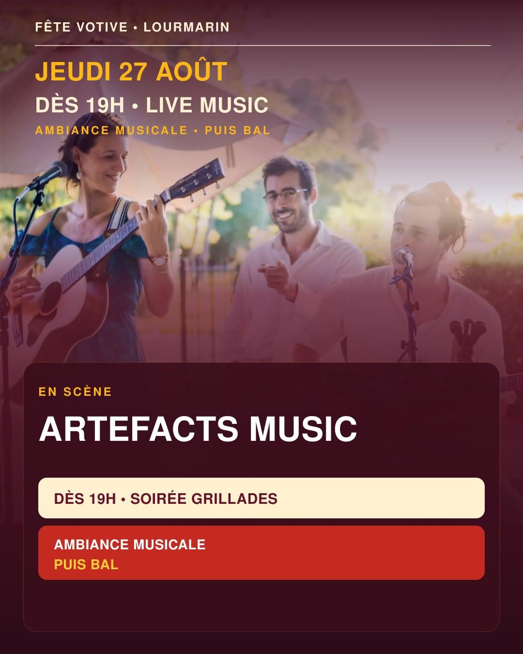 Artefacts Music à la Fête votive de Lourmarin