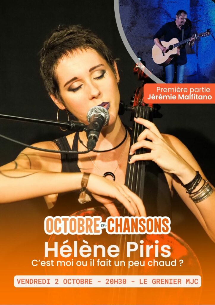 Hélène Piris en concert à Cavaillon Affiche du concert d'Hélène Piris à la MJC de Cavaillon