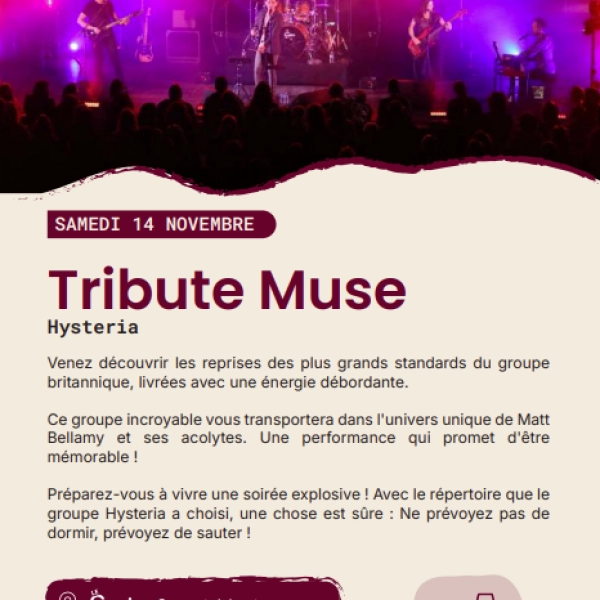 Concert Tribute Muse à Cavaillon
