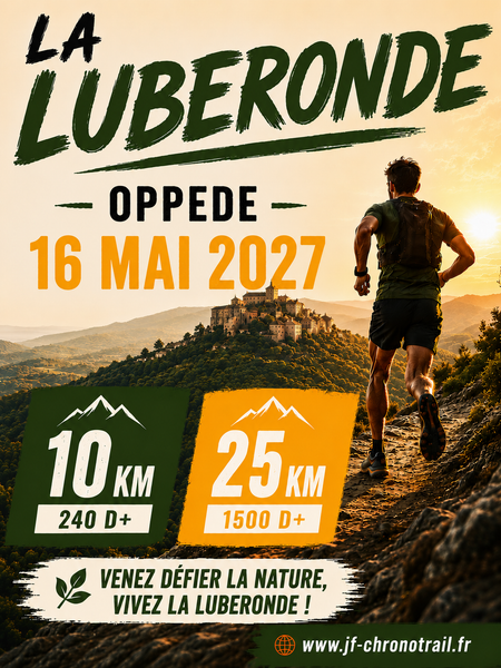 Affiche de La Luberonde, course nature à Oppède