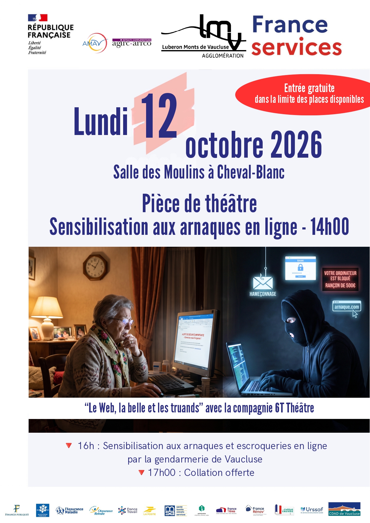 Le web, la belle et les Truand à Cheval-Blanc Affiche de l’événement Le web, la belle et les Truand à Cheval-Blanc