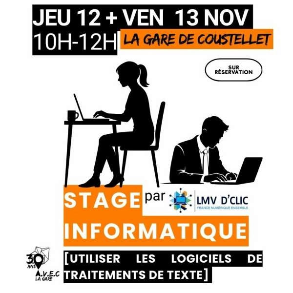 Stage informatique : apprendre à utiliser Word à Coustellet