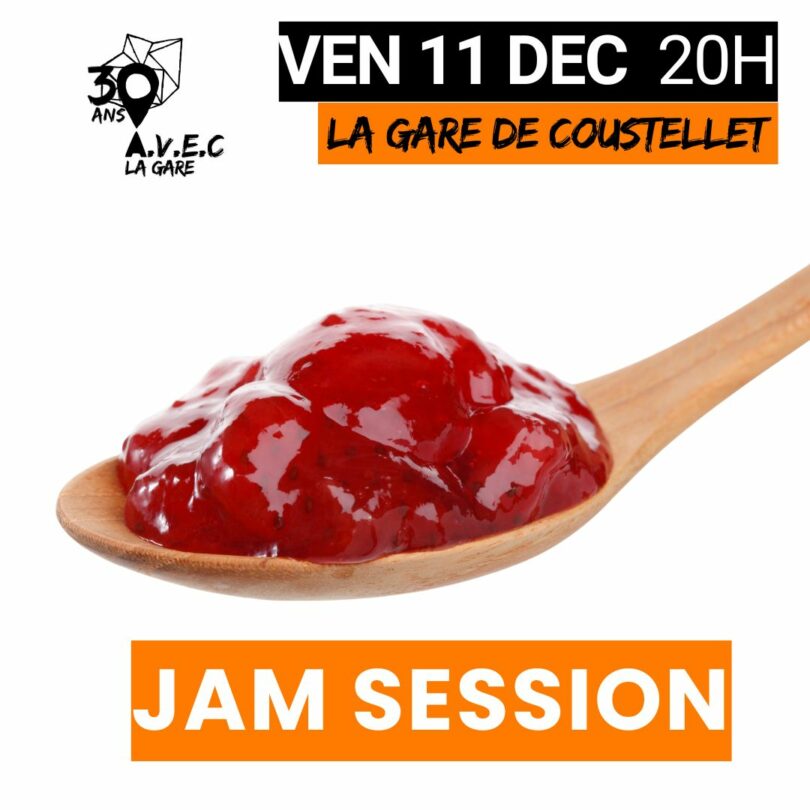 Jam Session à La Gare de Coustellet Affiche de la Jam Session à La Gare de Coustellet le 11 décembre 2026