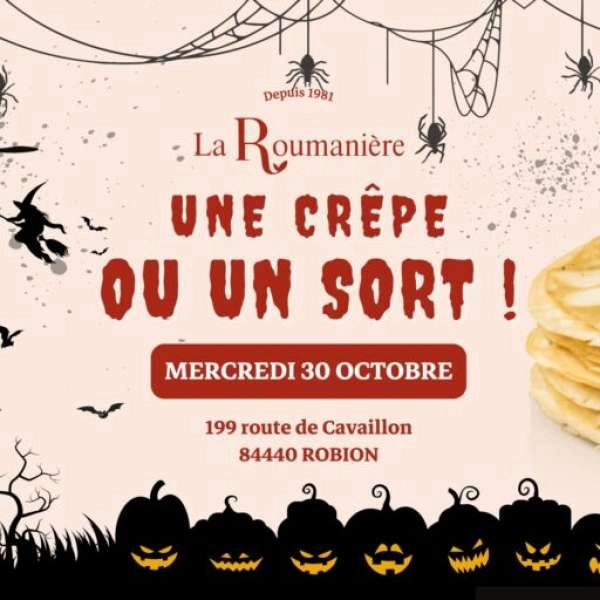 Halloween à La Roumanière : crêpes gourmandes à Robion