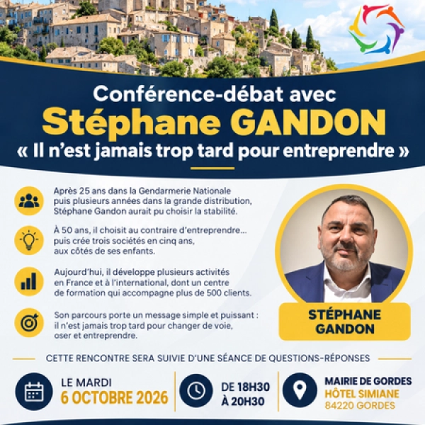 Conférence - débat avec Stéphane Gandon