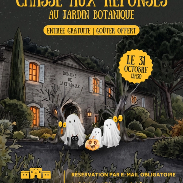 Halloween à Ménerbes : chasse aux réponses au Jardin Botanique