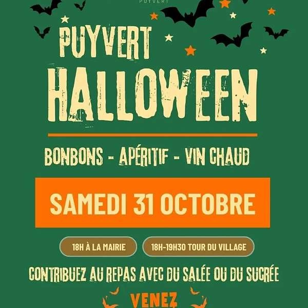 Halloween à Puyvert : chasse aux bonbons et soirée festive