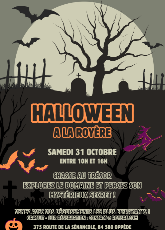 Halloween à La Royère à Oppède Chasse au trésor d’Halloween à La Royère à Oppède