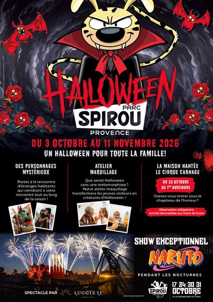 Halloween et maison hantée Cirque Carnage au Parc Spirou Provence