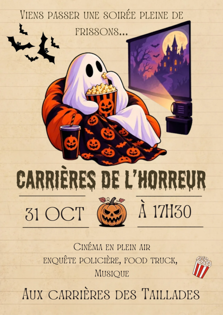 Halloween aux Carrières des Taillades Affiche Halloween aux Carrières des Taillades le 31 octobre 2026