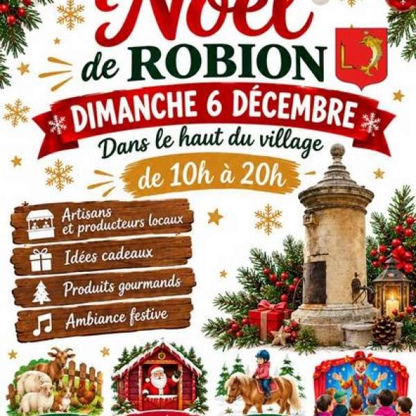 Marché de Noël à Robion 2026 : artisans et animations