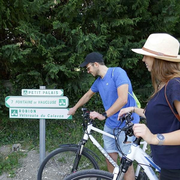 Parcours vélo Luberon n°3 : Cavaillon- Fontaine de Vaucluse - Robion