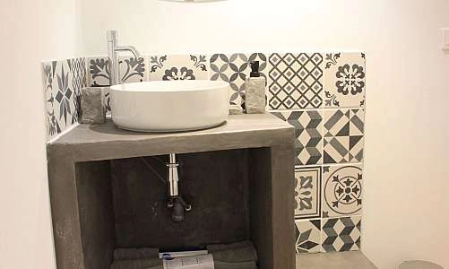 Nuit étoilée, salle de bain